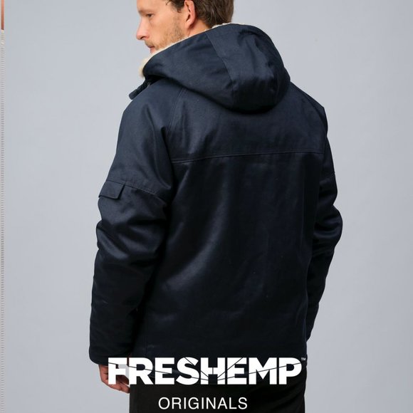 Men's Original Hemp Jacket BLACK by FRESHEMP (FHM) - Picture 10 of 10
